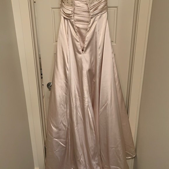Vintage - Maggie Sottero Champaign/Gold Evening Dress - Wedding/Grad/Formal - Picture 4 of 9